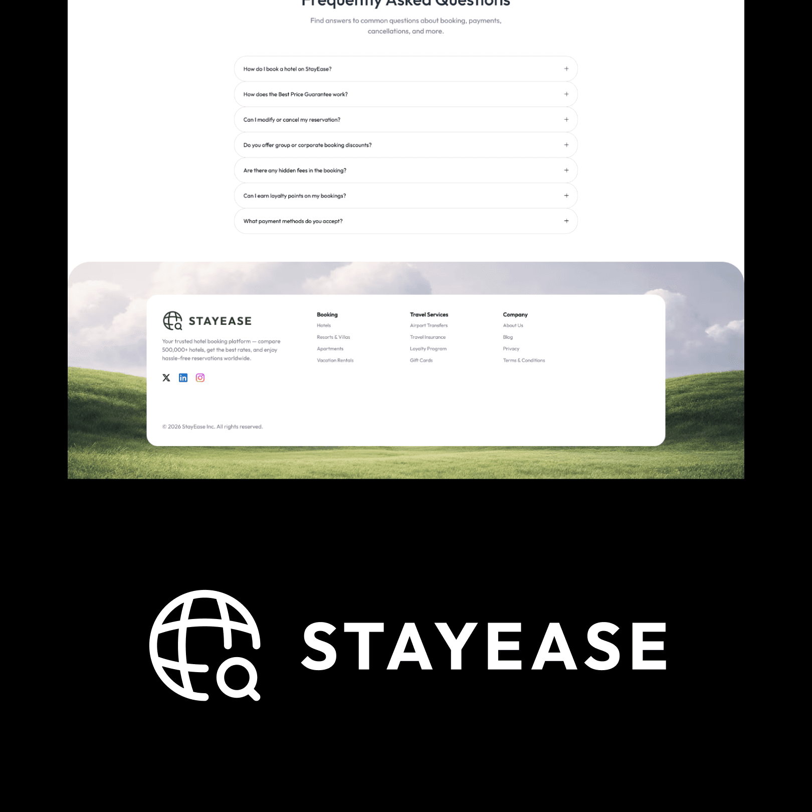 StayEase page section detail
