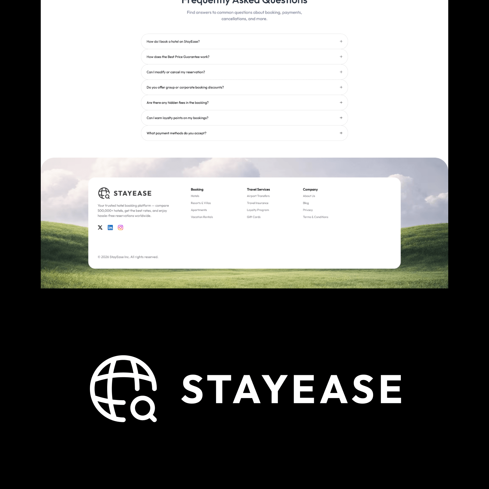 StayEase page section detail